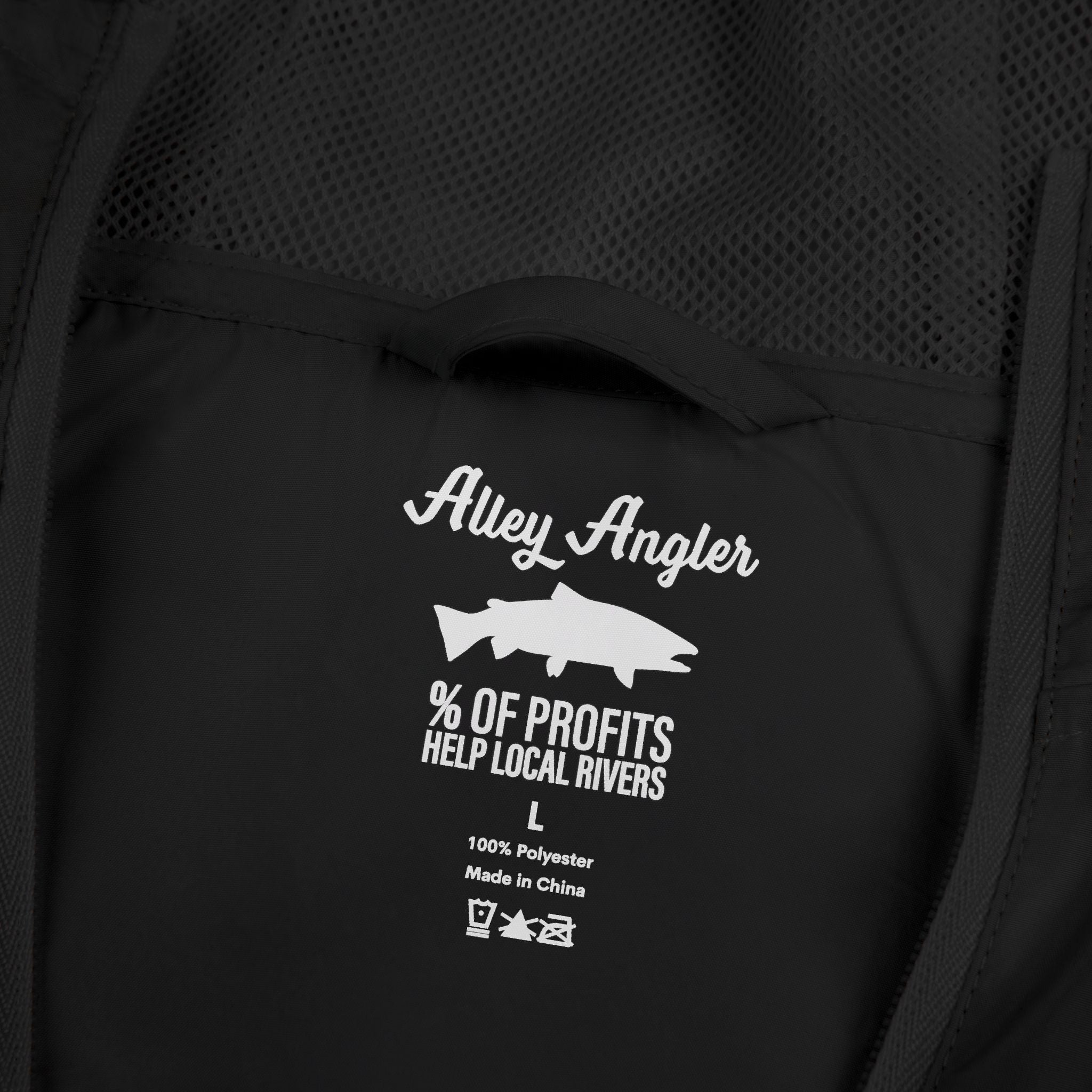 Classic Badge Wind Breaker - Black